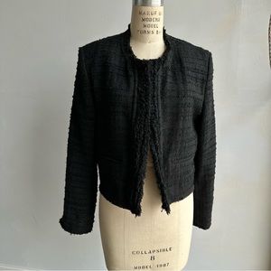 Iro Paris Black Tweed Style Jacket 42